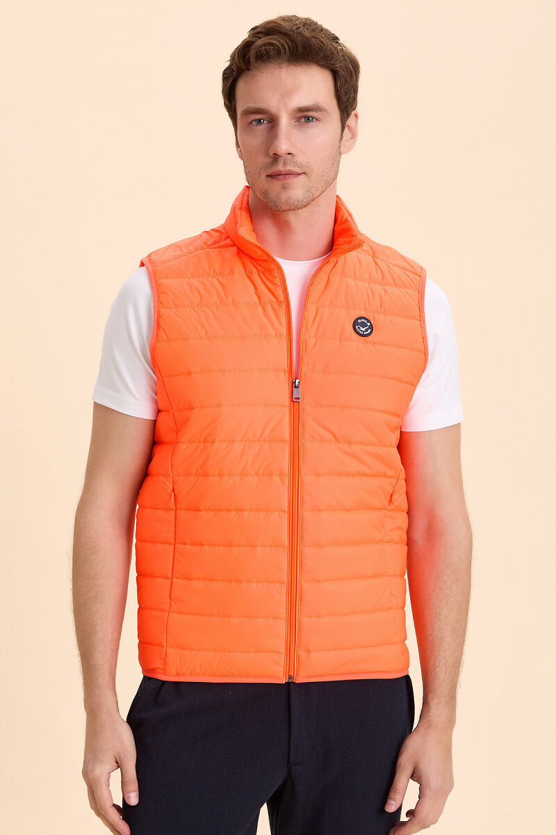 Neon Turuncu Şişme Yelek (1)