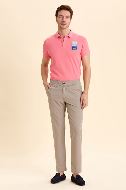 Bej Casual Pantolon - 4