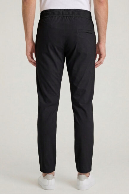 Siyah Casual Pantolon - 4