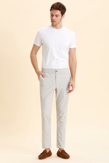 Taş Rengi Casual Pantolon - 4
