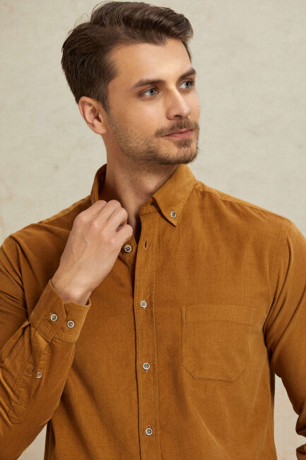 Mustard 100% Cotton Shirt - 2