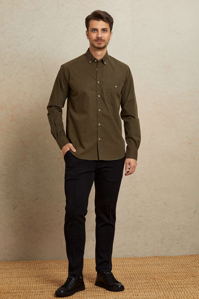 Brown 100% Cotton Shirt