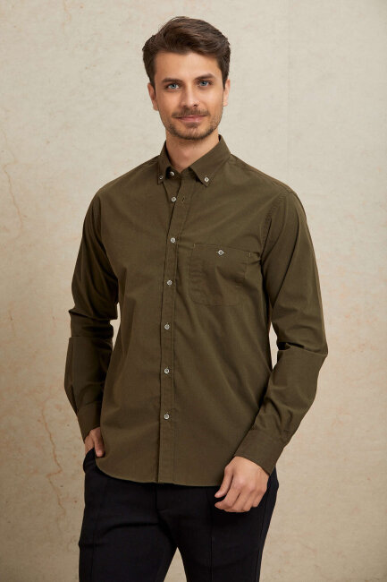 Brown 100% Cotton Shirt - 6