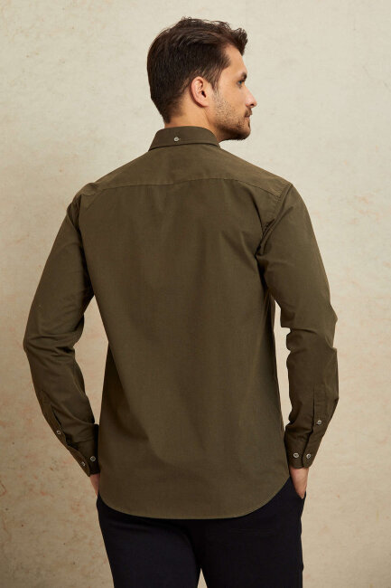 Brown 100% Cotton Shirt - 7