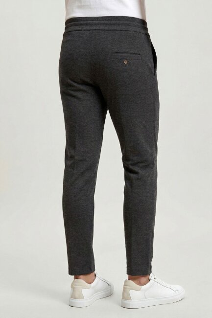 Anthracite Cotton Sweatshirt Pants - 5