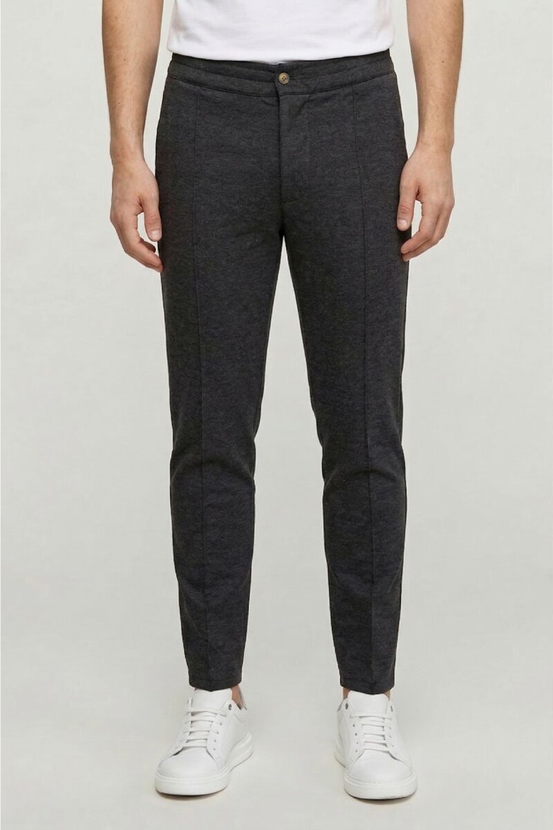 Anthracite Cotton Sweatshirt Pants