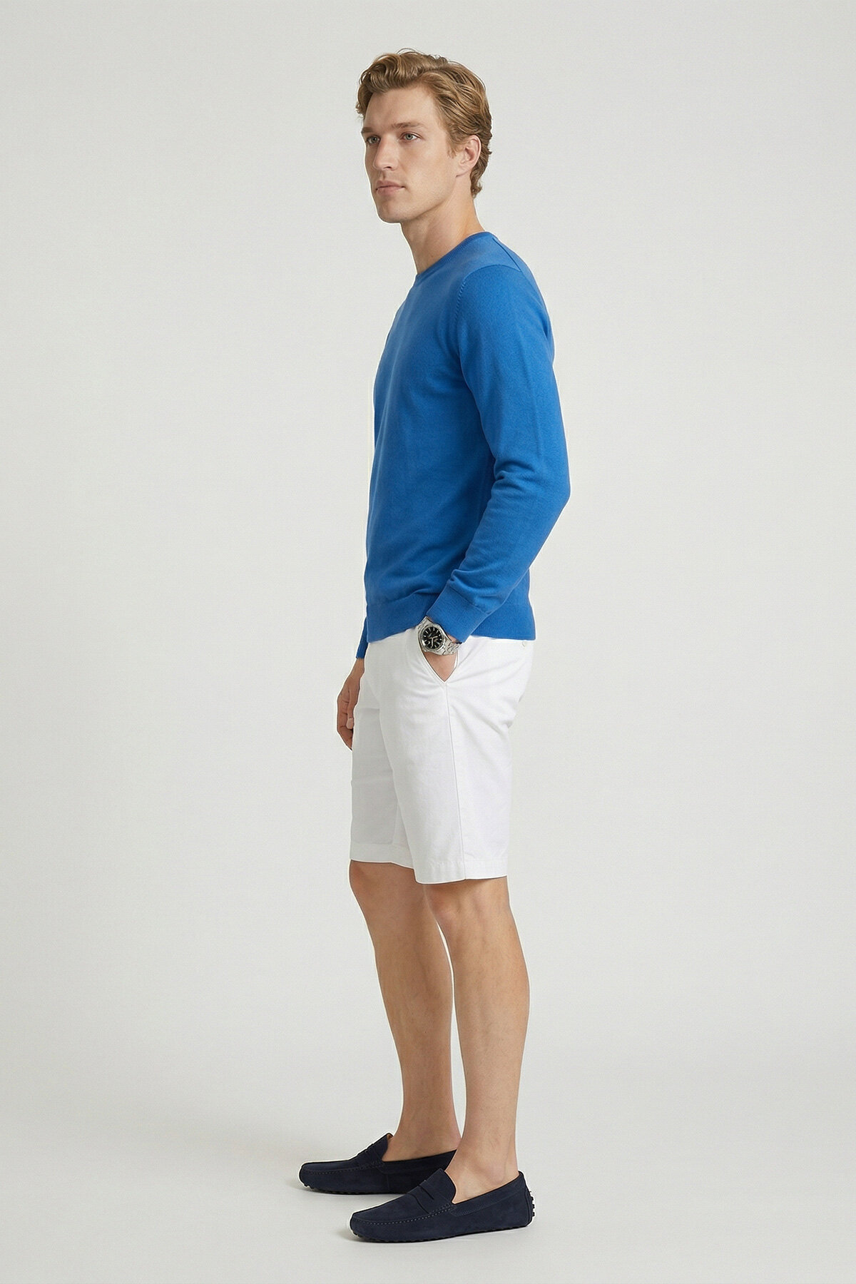 Sax %100 Pamuk Uzun Kollu İnce Kazak - 4