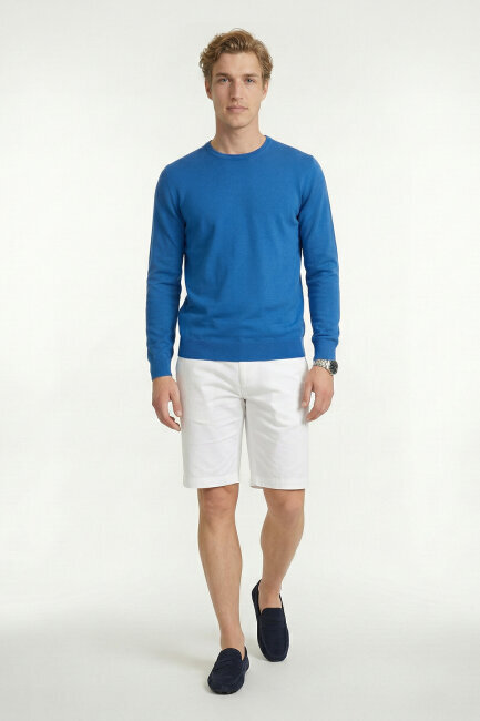 Sax %100 Pamuk Uzun Kollu İnce Kazak - 5