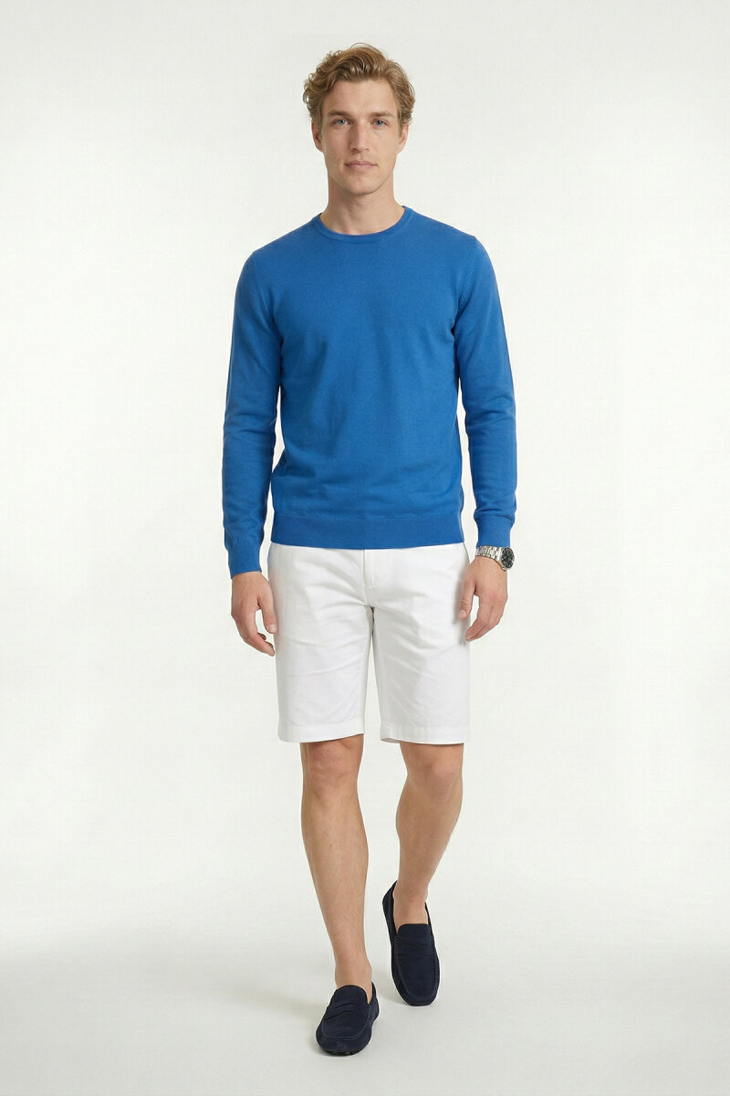 Sax %100 Pamuk Uzun Kollu İnce Kazak - 5