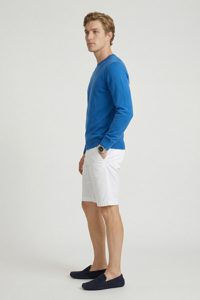 Sax %100 Pamuk Uzun Kollu İnce Kazak - 4