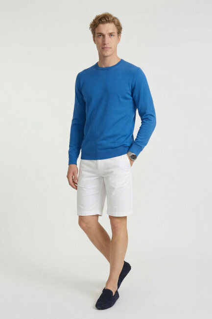 Sax %100 Pamuk Uzun Kollu İnce Kazak (1)