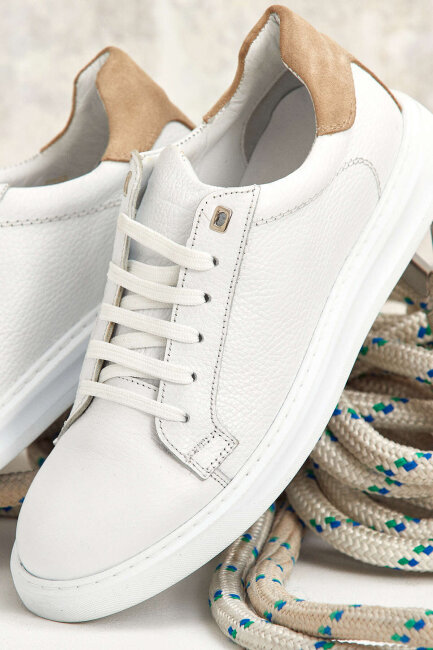 Beyaz - Bej Ayakkabı - 2