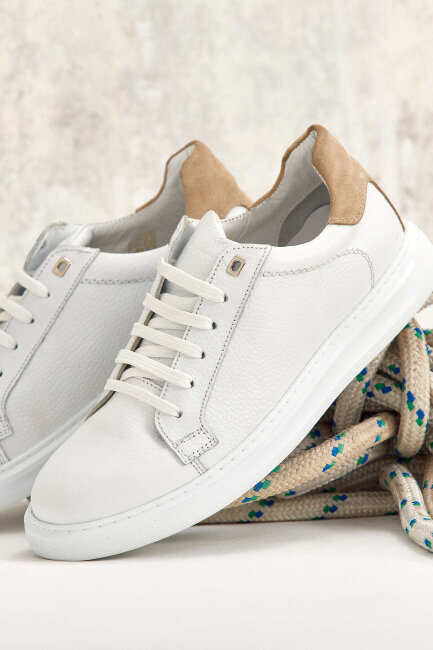 Beyaz - Bej Ayakkabı - 3