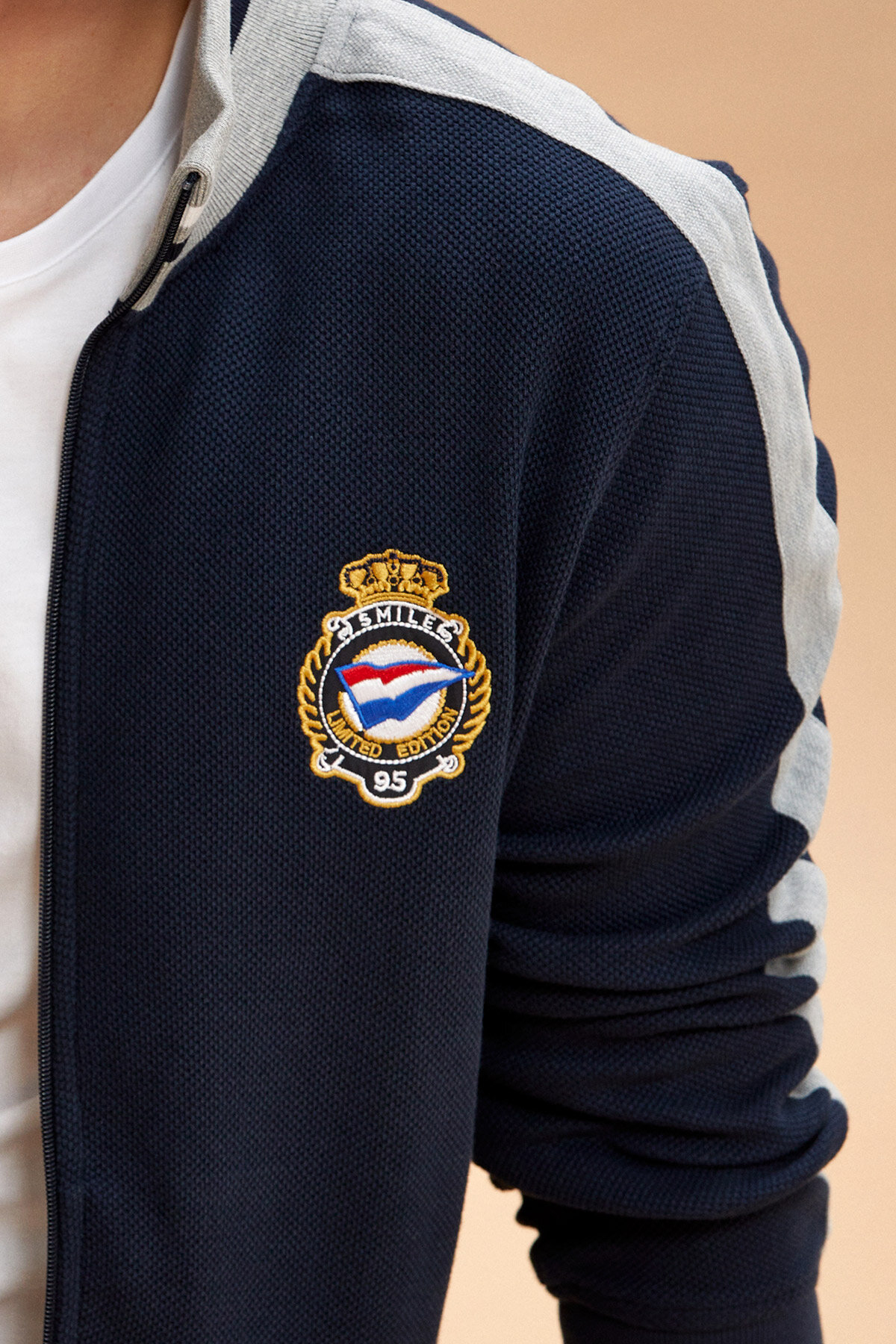 Navy Blue 100% Cotton Sweatshirt - 8