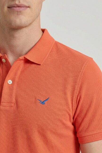 Coral 100% Cotton Polo T-shirt - 3