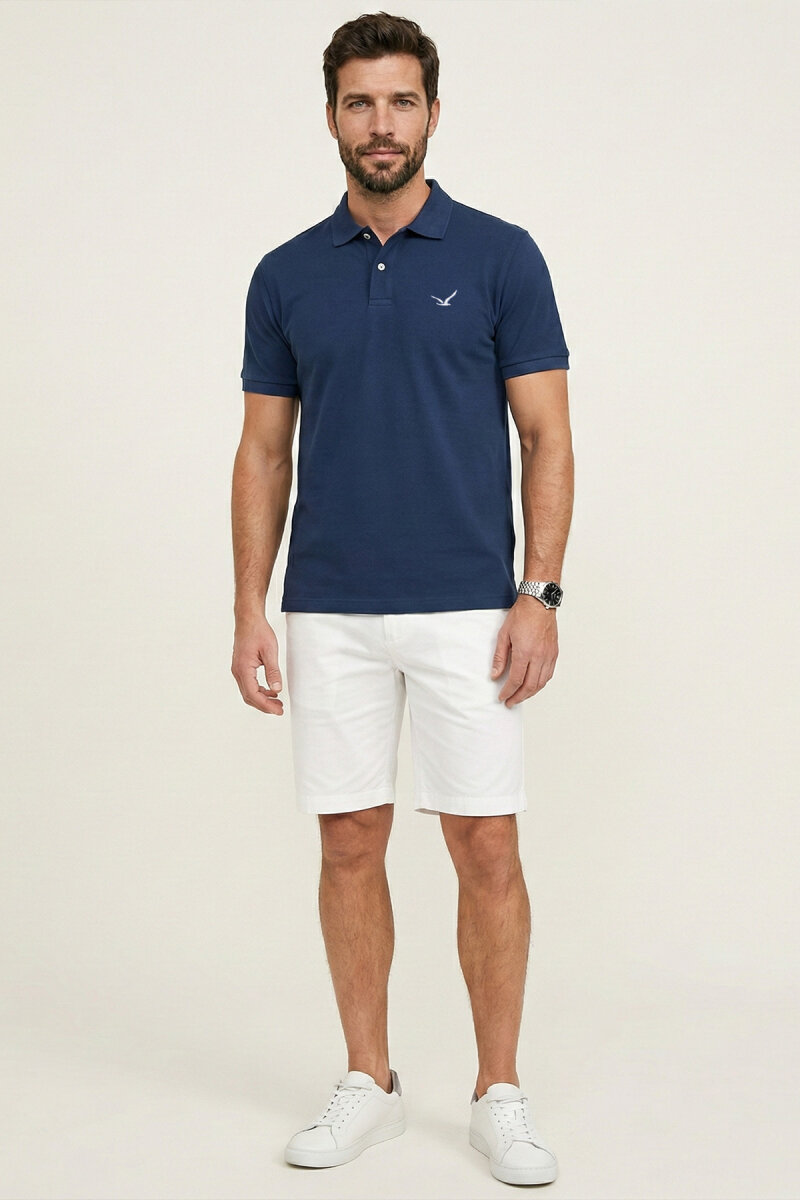 Indigo %100 Gazeli Ege Pamuğu Polo Tişört - 3