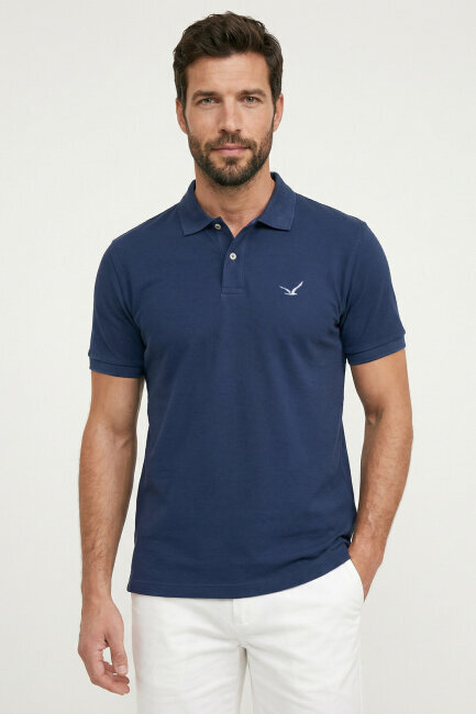 Indigo %100 Gazeli Ege Pamuğu Polo Tişört - 2