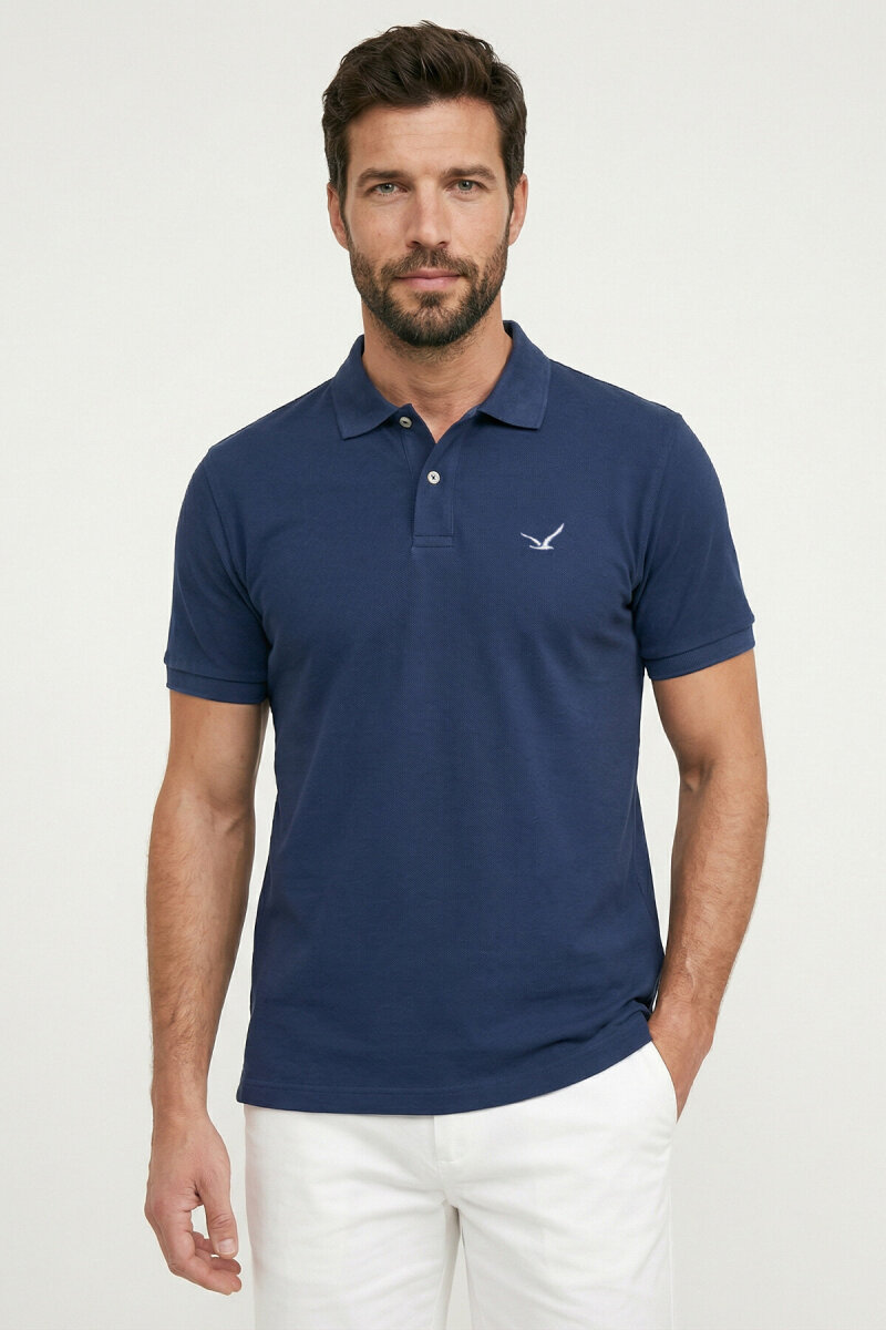 Indigo %100 Gazeli Ege Pamuğu Polo Tişört - 2