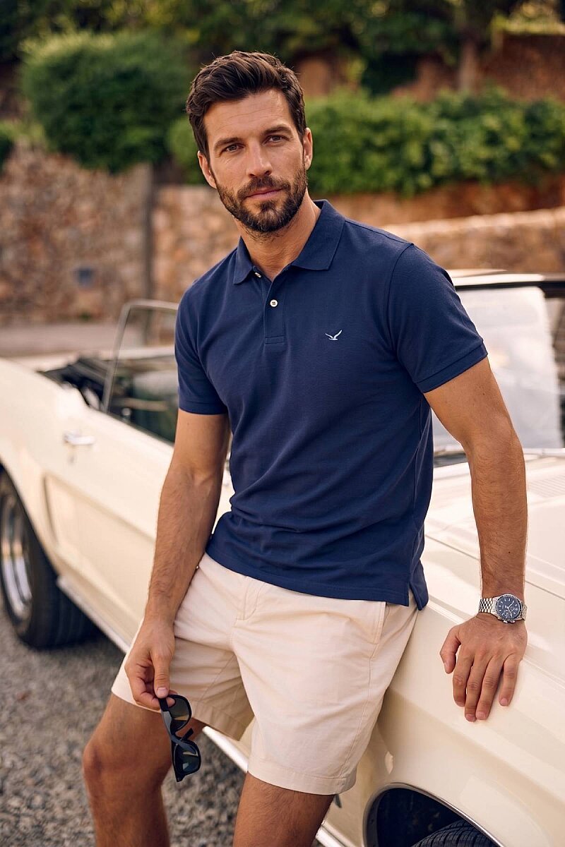 Indigo %100 Gazeli Ege Pamuğu Polo Tişört - 1