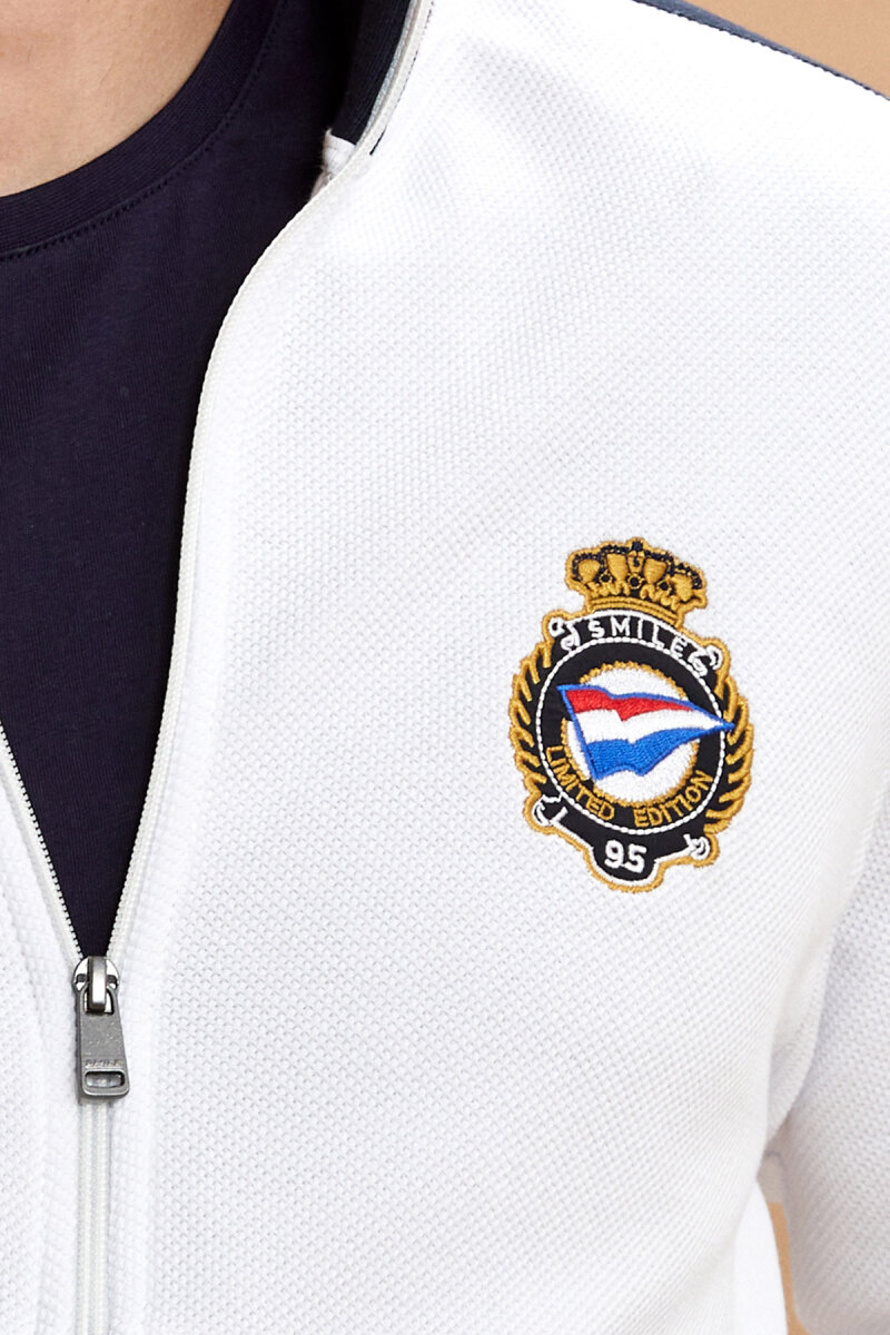 White 100% Cotton Sweatshirt - 5