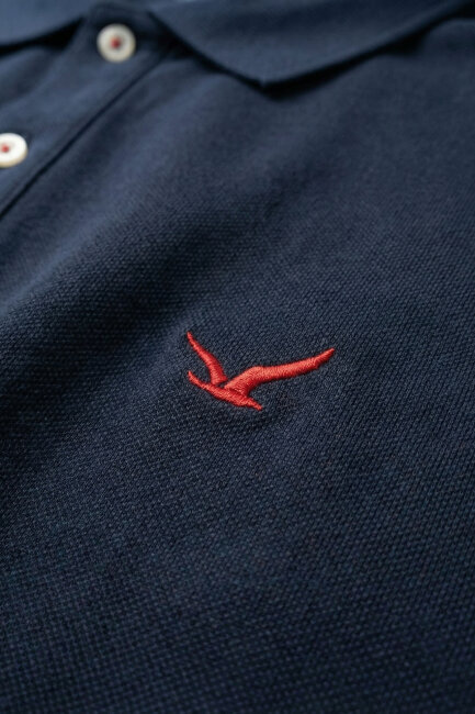 Lacivert Büyük Beden Polo Tişört - 3