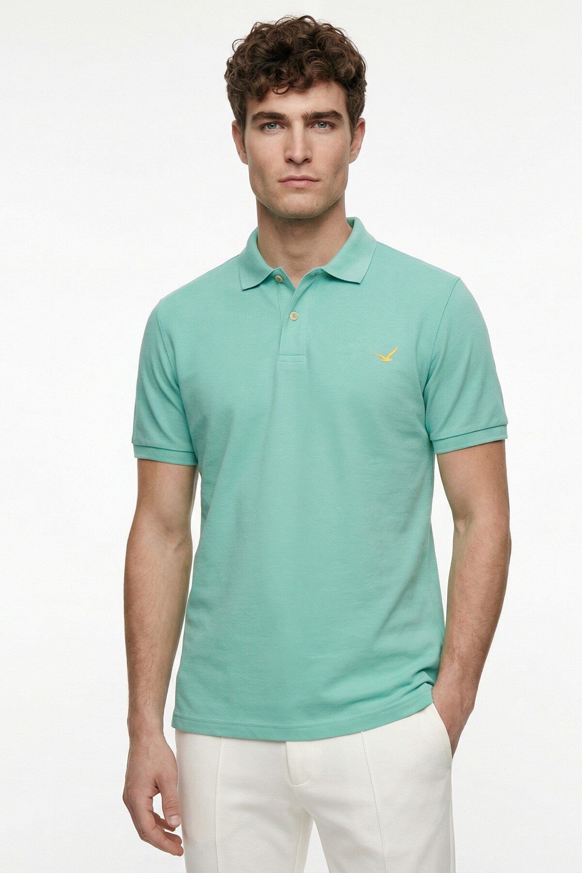 Mint %100 Gazeli Ege Pamuğu Polo Tişört - 1