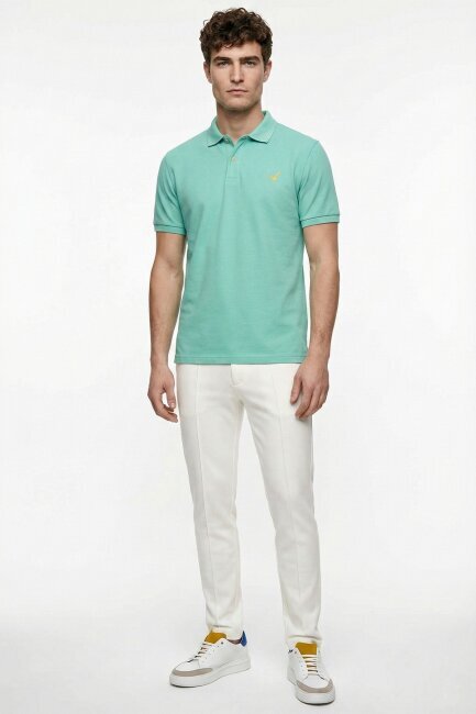 Mint 100% Cotton Polo T-shirt - 2