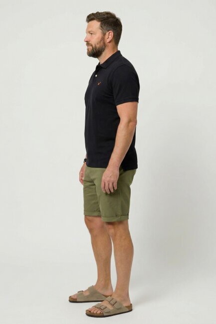 Black Plus Size Polo T-Shirt - 4