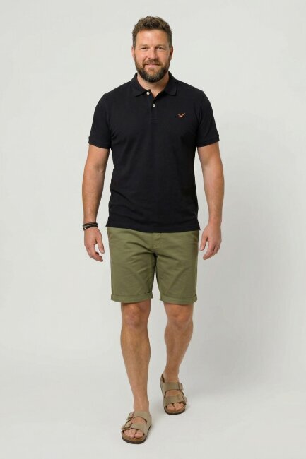 Black Plus Size Polo T-Shirt - 2