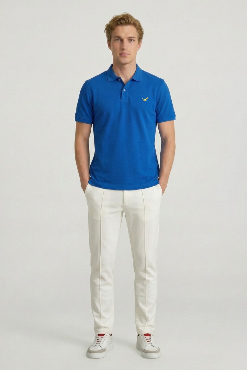 Saks %100 Gazeli Ege Pamuğu Polo Tişört - 5