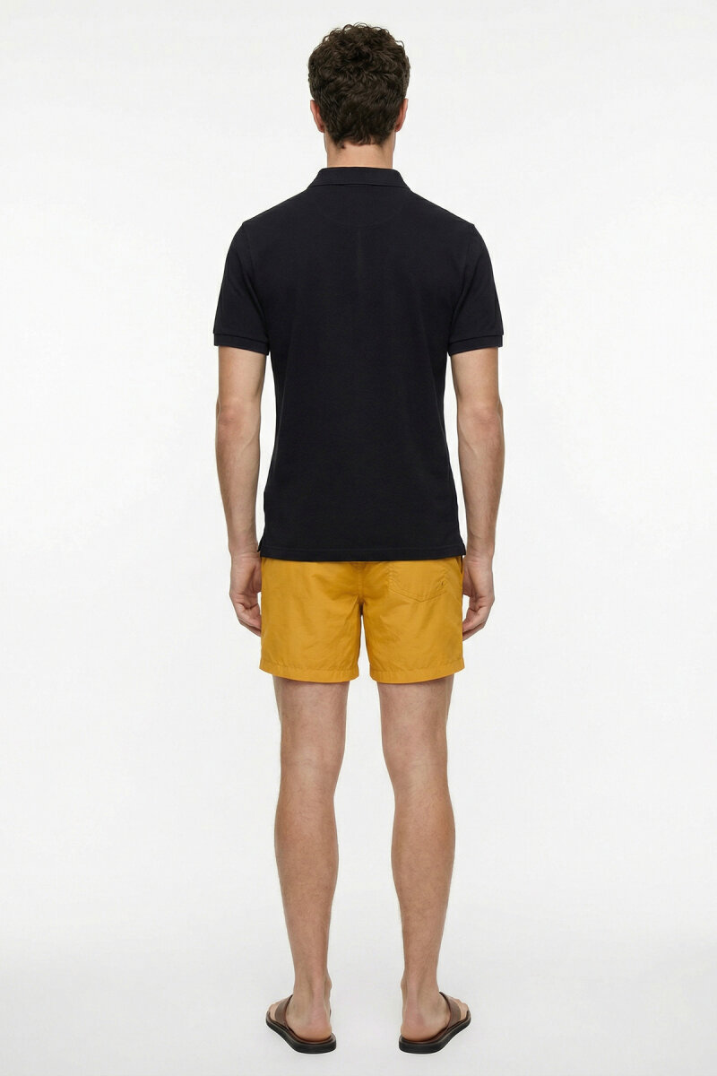 Siyah %100 Pamuk Polo Tişört - 6