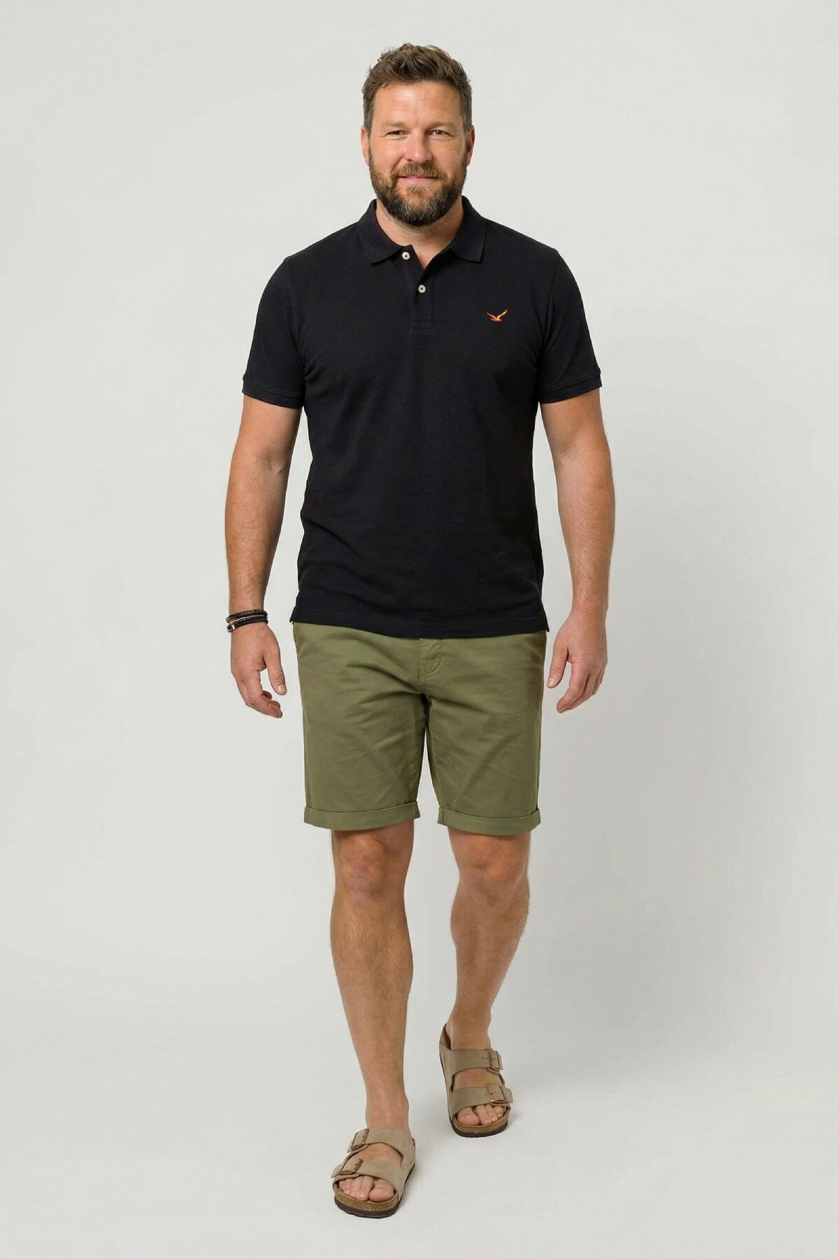 Siyah Büyük Beden Polo Tişört - 2