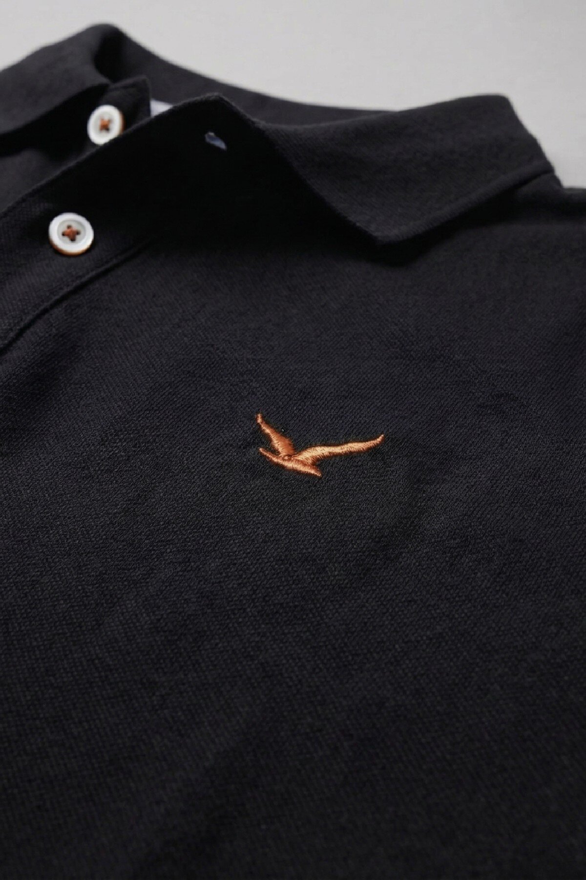 Siyah Büyük Beden Polo Tişört - 3