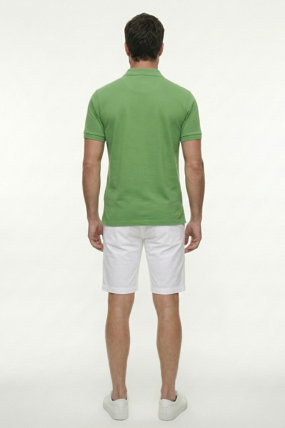Su Yeşili %100 Pamuk Polo Tişört - 6
