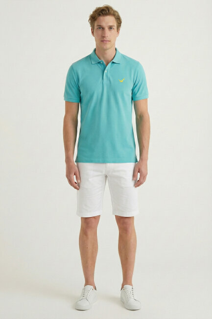 Turkuaz Polo Tişört - 5