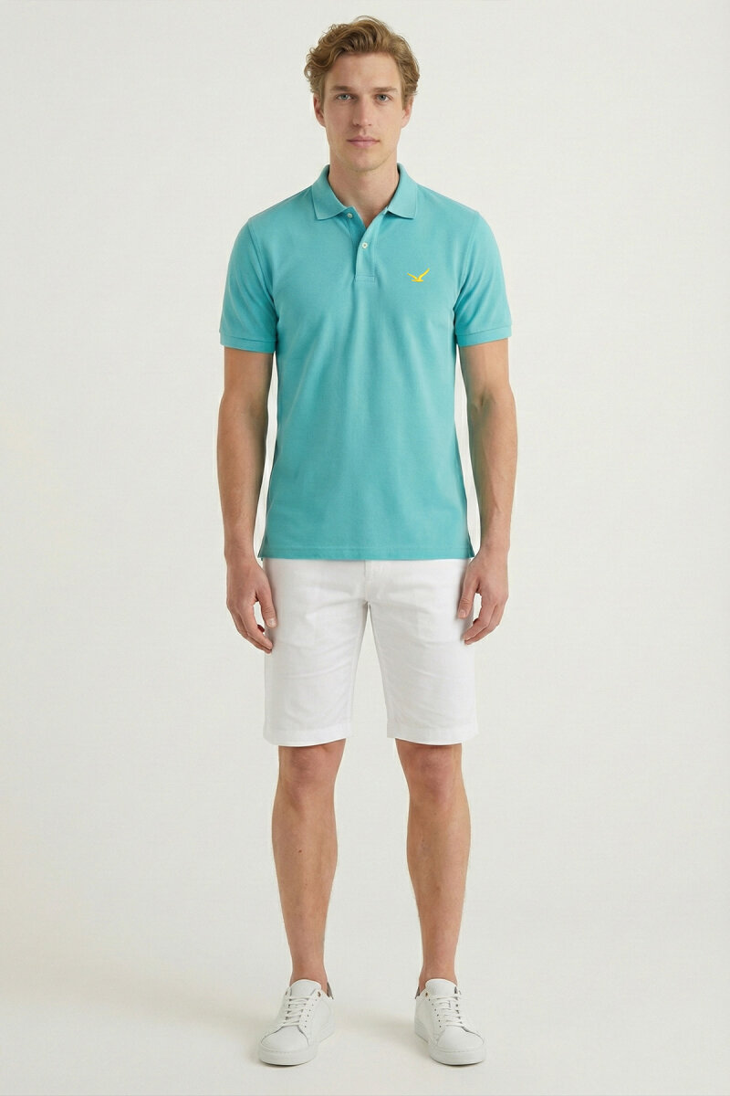 Turkuaz Polo Tişört - 5