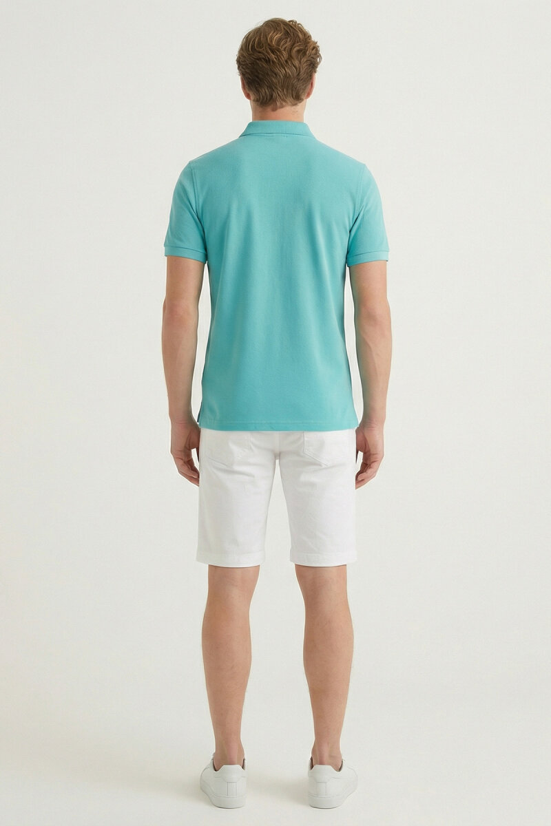 Turkuaz Polo Tişört - 6
