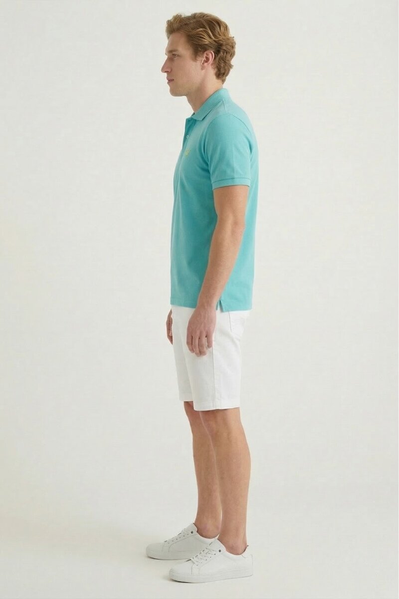 Turkuaz Polo Tişört - 4
