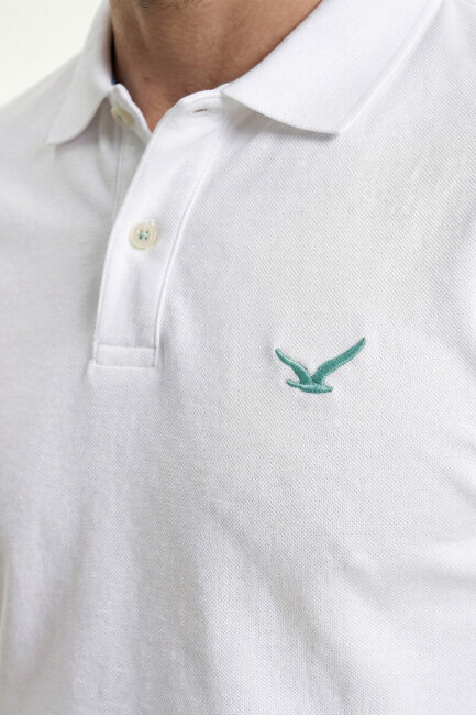 White 100% Cotton Polo T-shirt - 3