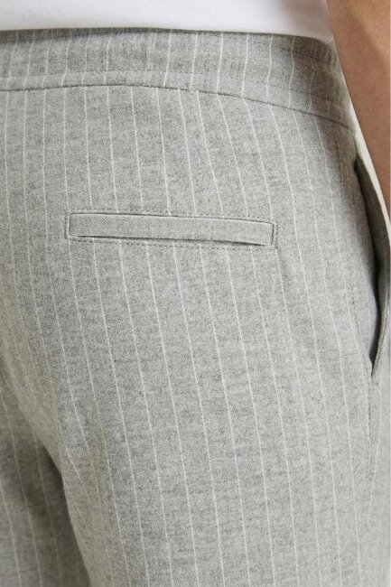 Gri Çzigili Sweat Pantolon - 3