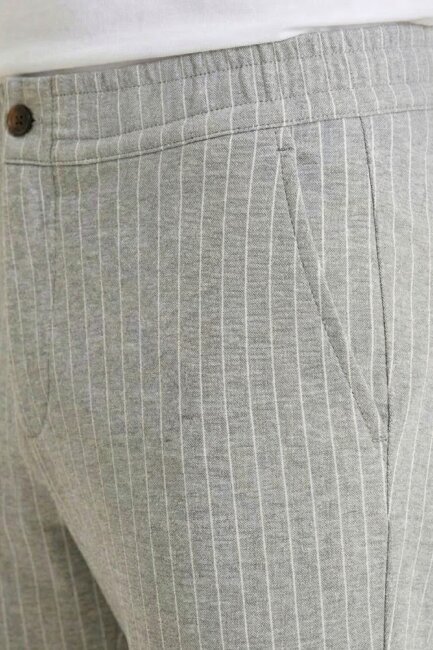 Gri Çzigili Sweat Pantolon - 2