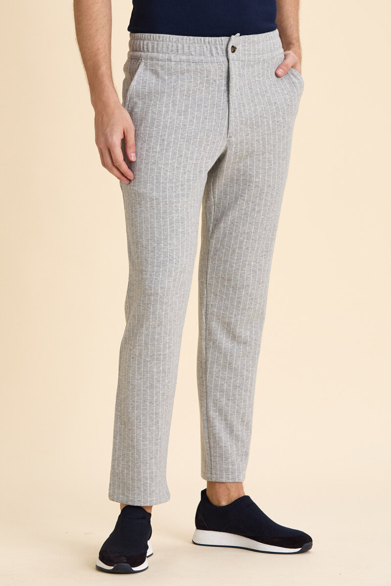 Gri Çzigili Sweat Pantolon (1)