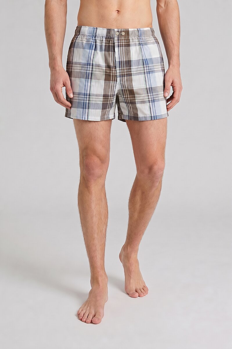 Kahverengi %100 Pamuk Boxer