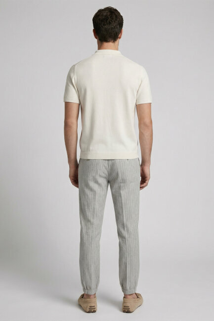 Off-White 100% Cotton Polo Knit - 6