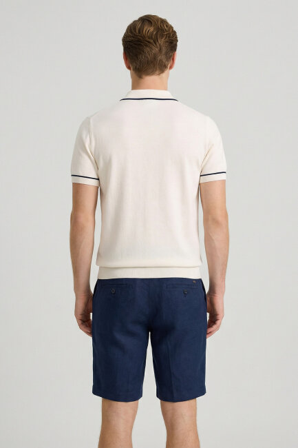 Off-White 100% Fine Cotton Polo Sweater - 6