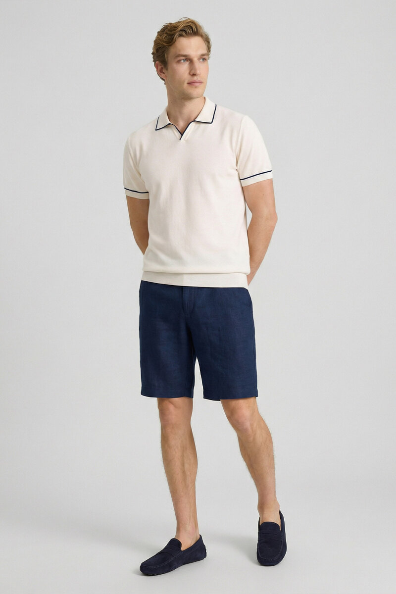 Off-White 100% Fine Cotton Polo Sweater - 4