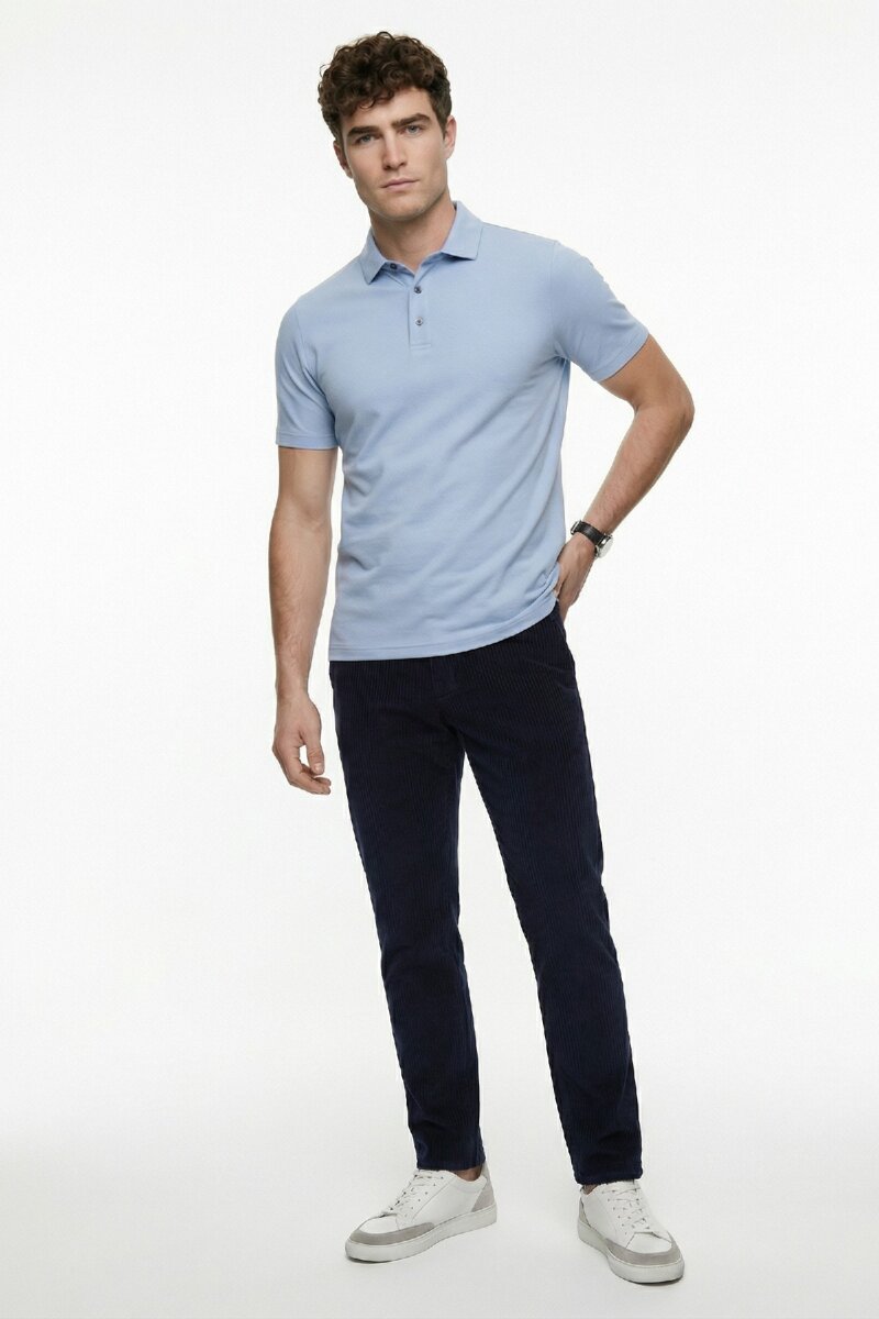 Blue Polo T-shirt (1)