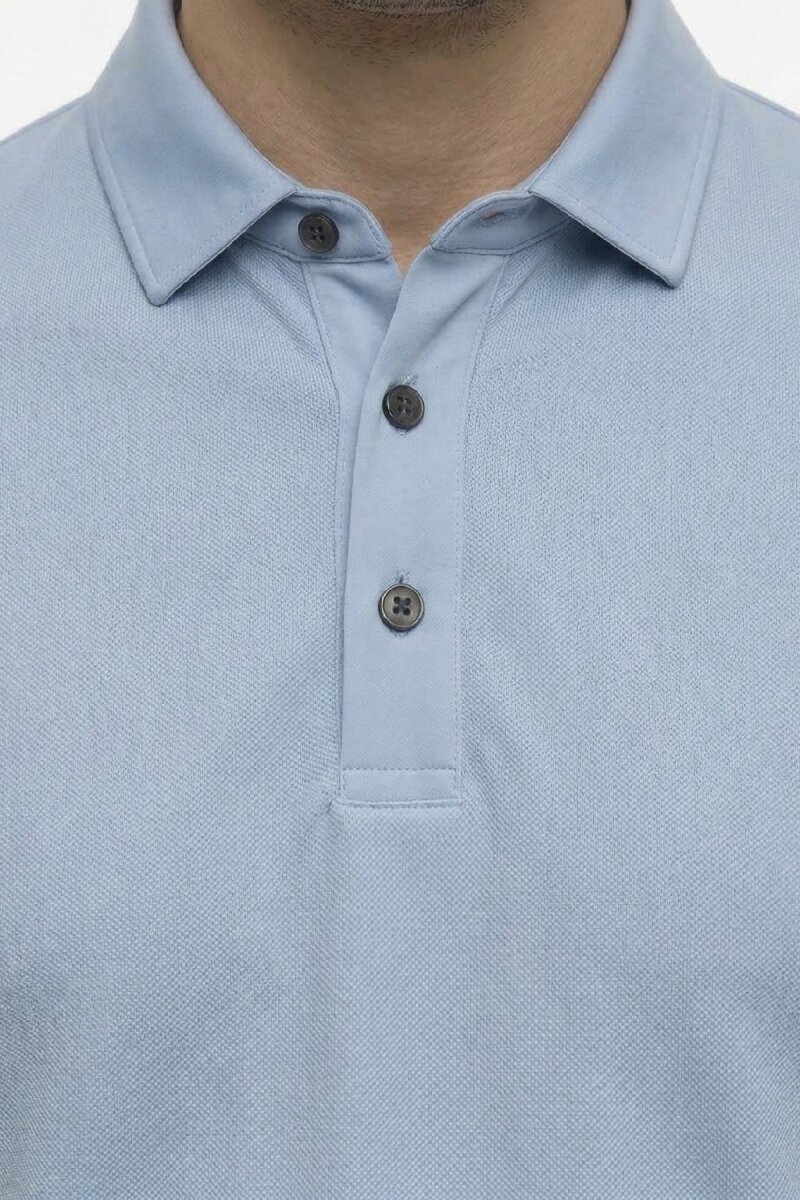 Mavi Polo Tişört - 4