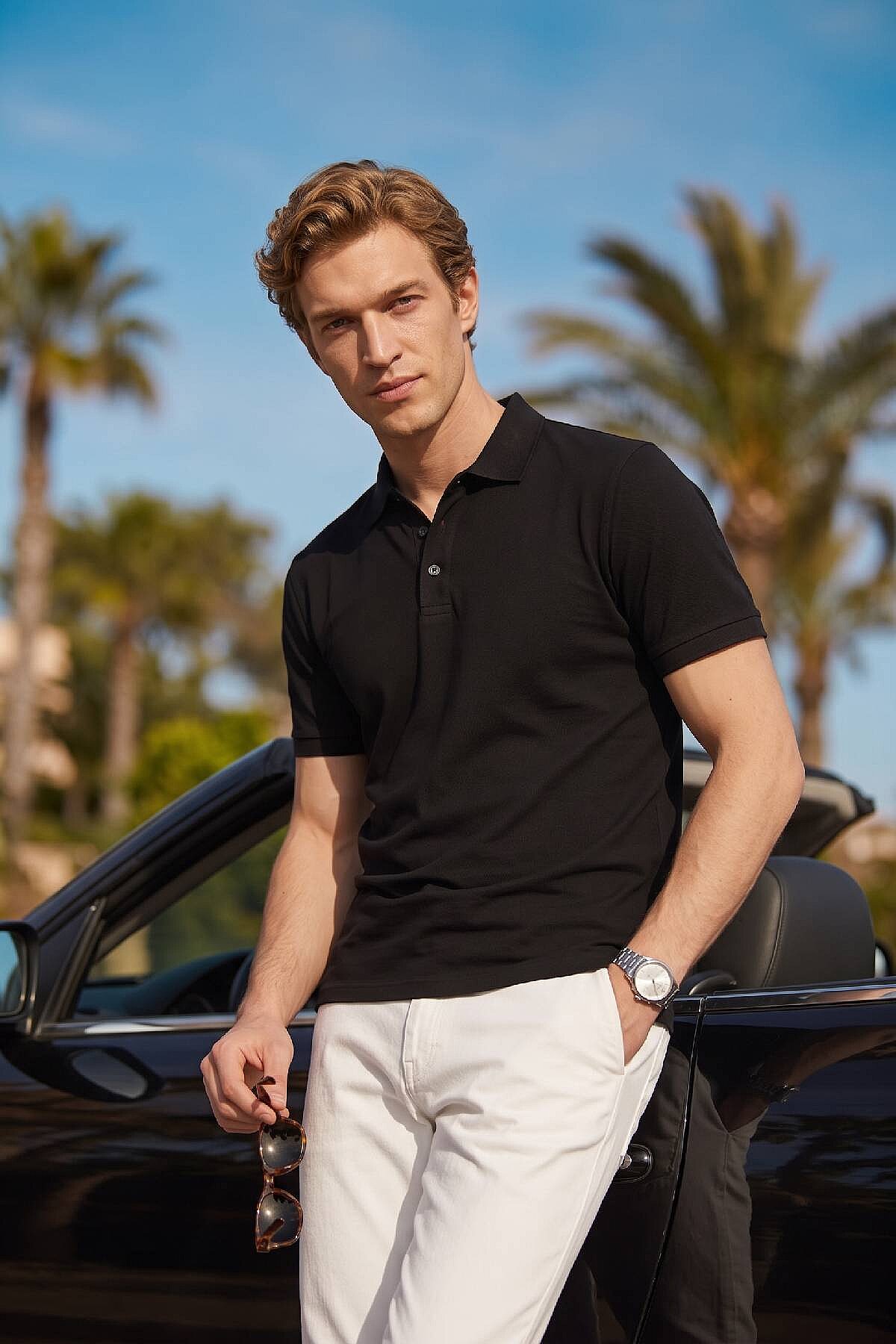 Siyah Polo Tişört - 1