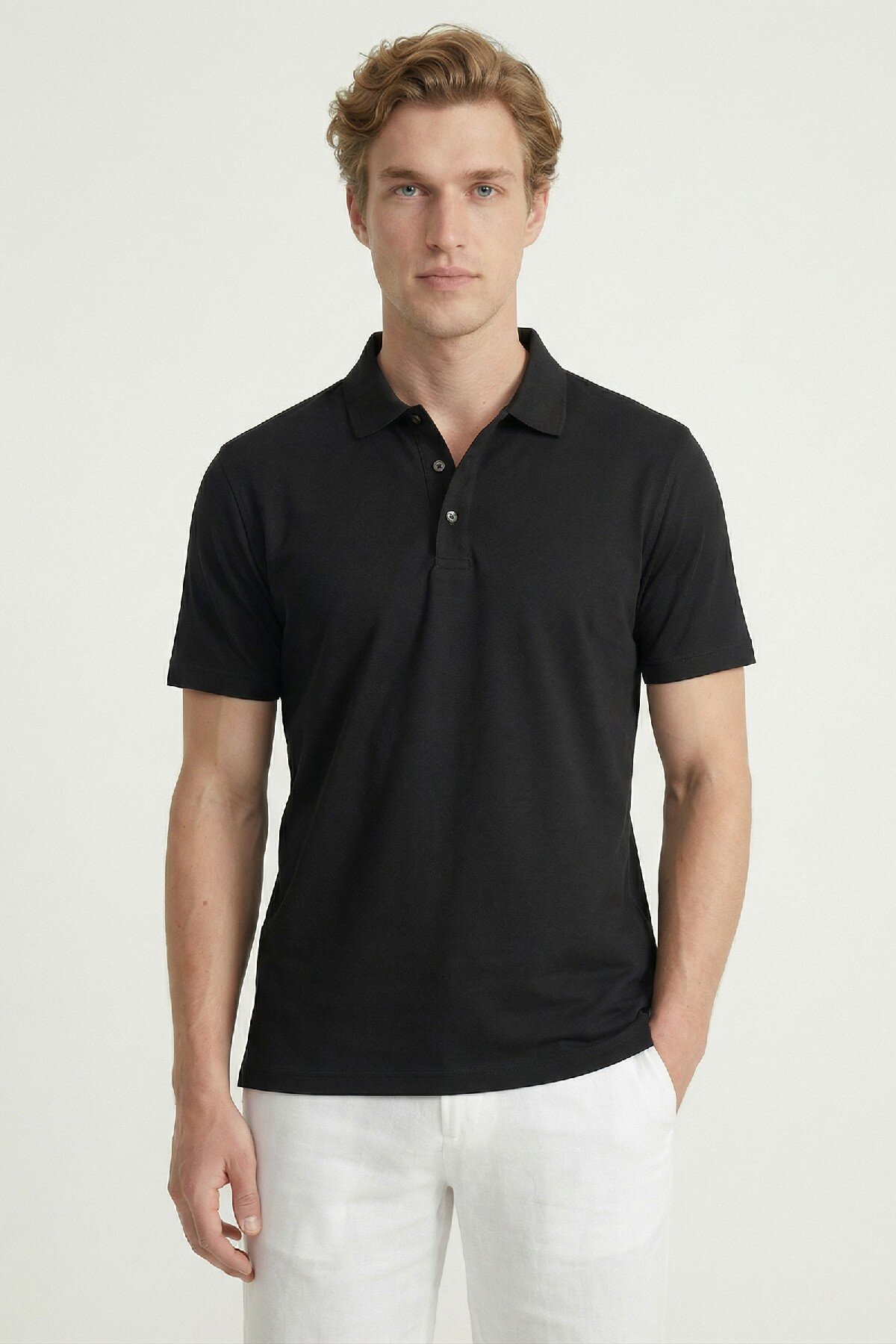 Siyah Polo Tişört - 1